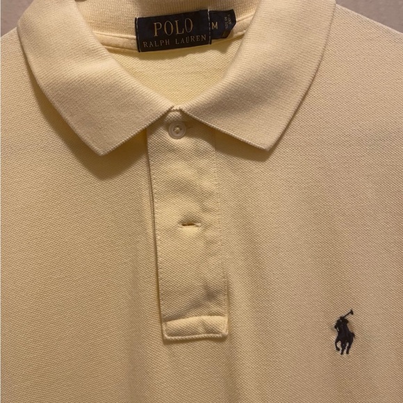 Polo by Ralph Lauren Men's Yellow Polo Shirt - Picture 2 of 3